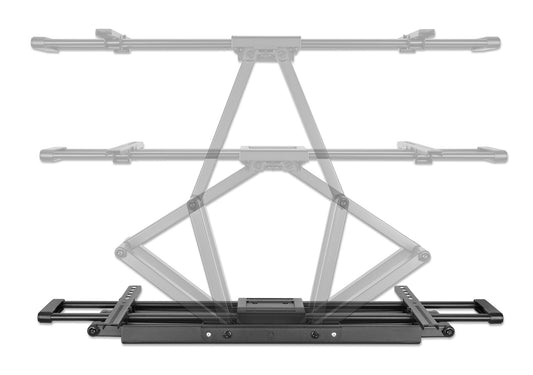 Manhattan Wall Mount for TV & Monitors (Full Motion), For screens 37" to 120", VESA compatibility: all between 200x200mm to 900x600mm - check the dimensions of the four mounting holes on back of screen to ensure it fits, Max 120kg, Black, Bracket,Lifetime