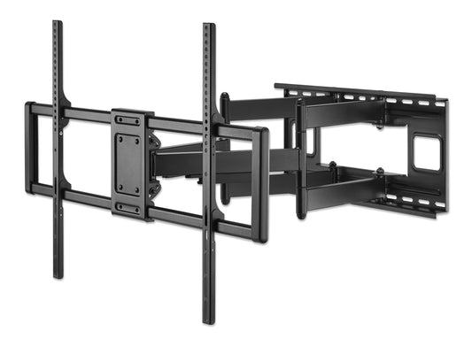 Manhattan Wall Mount for TV & Monitors (Full Motion), For screens 37" to 120", VESA compatibility: all between 200x200mm to 900x600mm - check the dimensions of the four mounting holes on back of screen to ensure it fits, Max 120kg, Black, Bracket,Lifetime