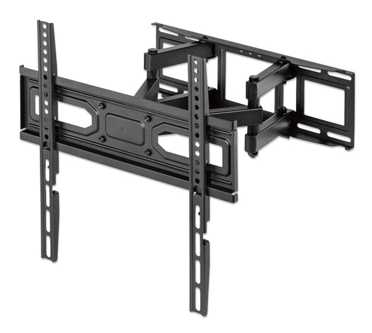 Manhattan Wall Mount for TV & Monitors (Full Motion), For screens 32" to 55", VESA compatibility: all between 100x100mm to 400x400mm - check the dimensions of the four mounting holes on back of screen to ensure it fits, Max 40kg, Black, Bracket, Lifetime