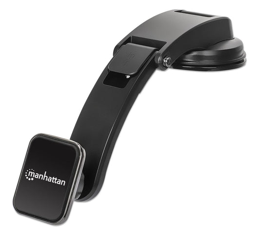 Manhattan Universal Car Dashboard Mount With Magnetic Phone Holder For Smartphones, Horizontal Or Vertical Use, Black