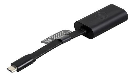 Dell Adapter USB-C To Ethernet 470-ABND, Gigabit Ethernet, USB Type-C, Male/Female, Black