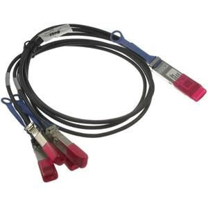 Dell Networking Cable100GbE QSFP28 to 4xSFP28 Passive Direct Attach Breakout Cable 3 Meter Customer Kit