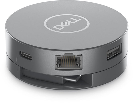 Dell Multiport Adapter DA305 6in1 USB-C DELL DA305, Wired, USB 3.2 Gen 2 (3.1 Gen 2) Type-C, 10,100,1000 Mbit/s, Silver, 3840 x 2160 pixels,