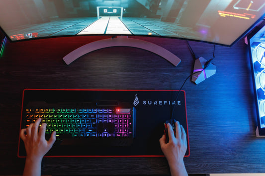 SureFire Silent Flight 680 Gaming mouse pad Black, Red
