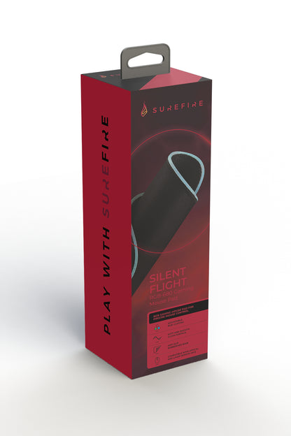 SureFire Silent Flight RGB-680 Gaming mouse pad Black