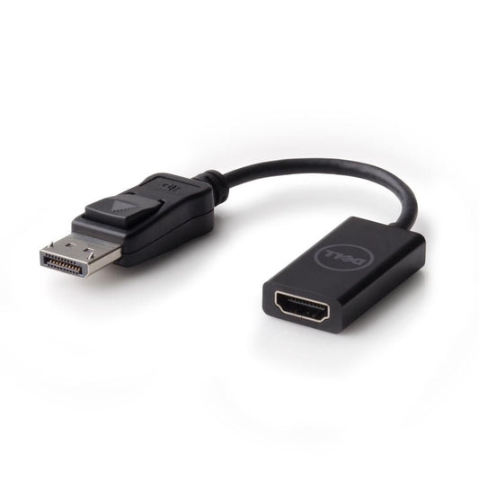 Dell DisplayPort to HDMI 2.0 492-BBXU, 0.2 m, DisplayPort, HDMI Type A (Standard), Male, Female, Black