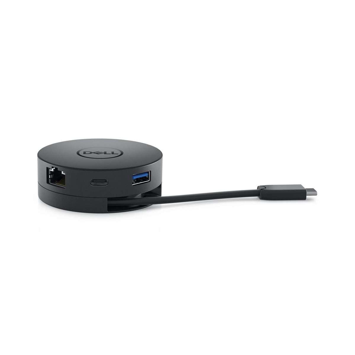 Dell DA300 USB-C Mobile Adapter DA300, Wired, USB 3.2 Gen 2 (3.1 Gen 2) Type-C, 10,100,1000 Mbit/s, Black, 3840 x 2160 pixels, Dell