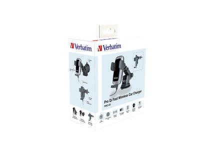 Verbatim FWC-03 Pro Qi Fast Wireless Autoladegerät retail Black