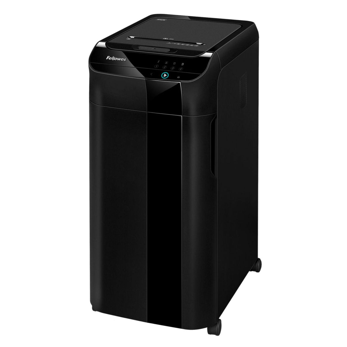 Fellowes Automax 550C Paper Shredder AutoMax 550C, Cross shredding, 23 cm, 4 x 38 mm, 83 L, Buttons, 4 wheel(s)
