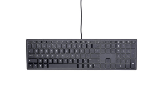 HP Pavilion 300 Wired Keyboard EU International 4CE96AA, Full-size (100%), Wired, USB, QWERTY, Black