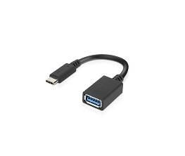 Lenovo USB-C to USB-A Adapter LenovoUSB-CtoUSB-AAdapter, 0.14 m, USB C, USB A, USB 3.2 Gen 1 (3.1 Gen 1), 5000 Mbit/s, Black