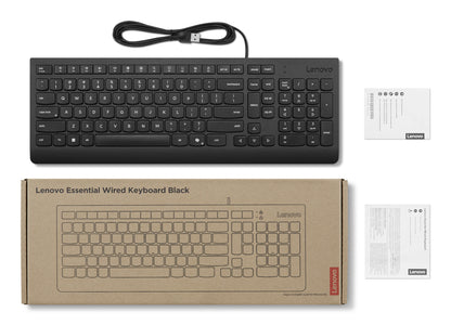 Lenovo 4Y41R64681 keyboard Home/Office USB Nordic Black
