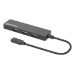 Manhattan USB-C Dock/Hub, Ports (4): USB-A (x4), 5 Gbps (USB 3.2 Gen1 aka USB 3.0), USB powered (no external power supply required), Equivalent to HB30CM4AB