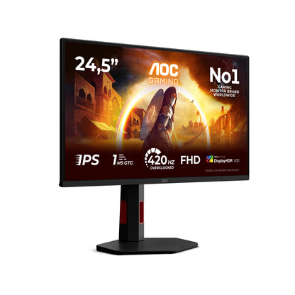 AOC G4 25G4KUR computer monitor 62.2 cm (24.5") 1920 x 1080 pixels Full HD LED Black, Red