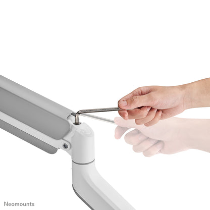 Neomounts DS70PLUS-450WH1 Monitor arm 17-49" - gas spring - Topfix - 180°-stop