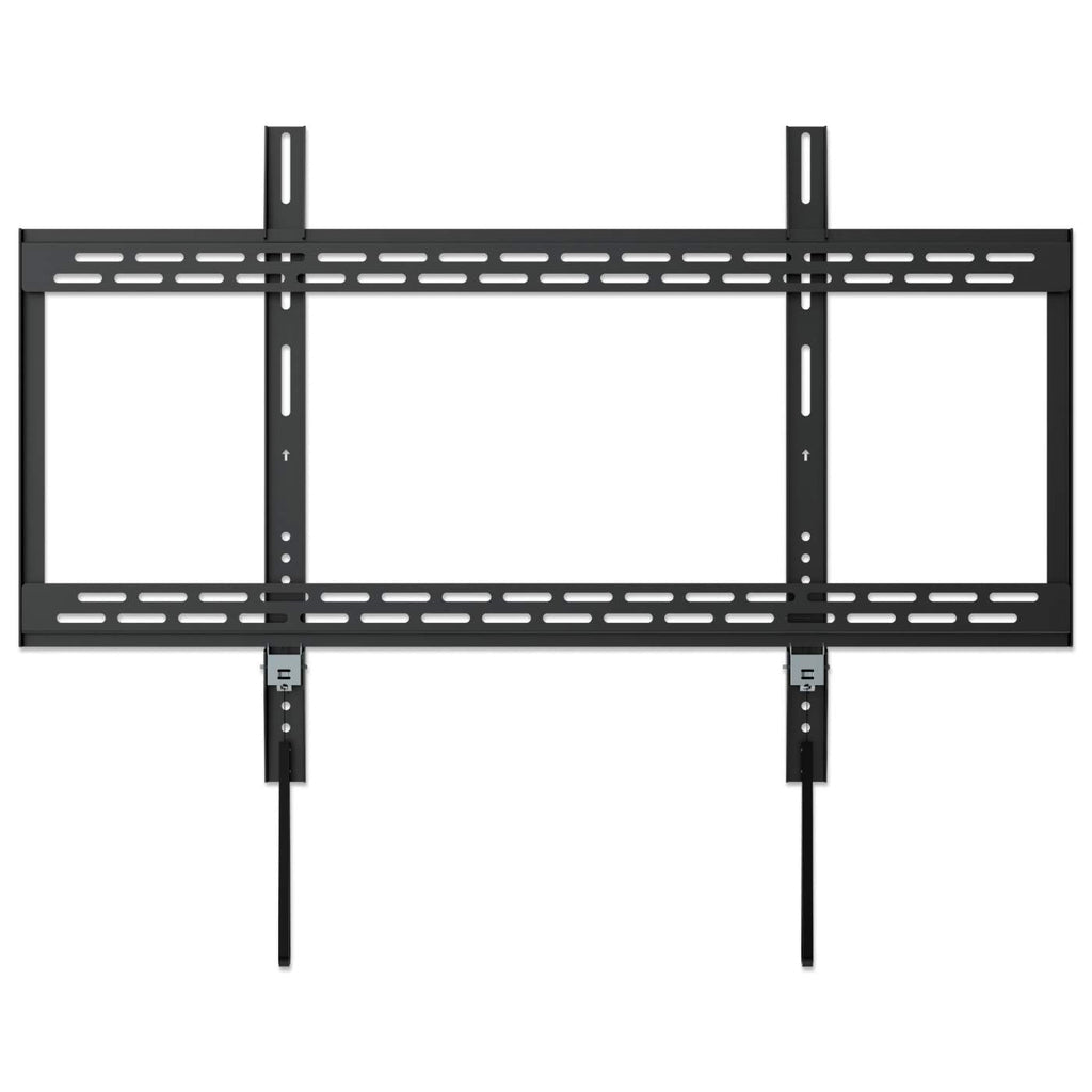 Manhattan Wall Mount for TV & Monitors (Fixed), For screens 60" to 100", VESA compatibility: all between 200x200mm to 900x600mm - check the dimensions of the four mounting holes on back of screen to ensure it fits, Max 50kg, Black, Bracket