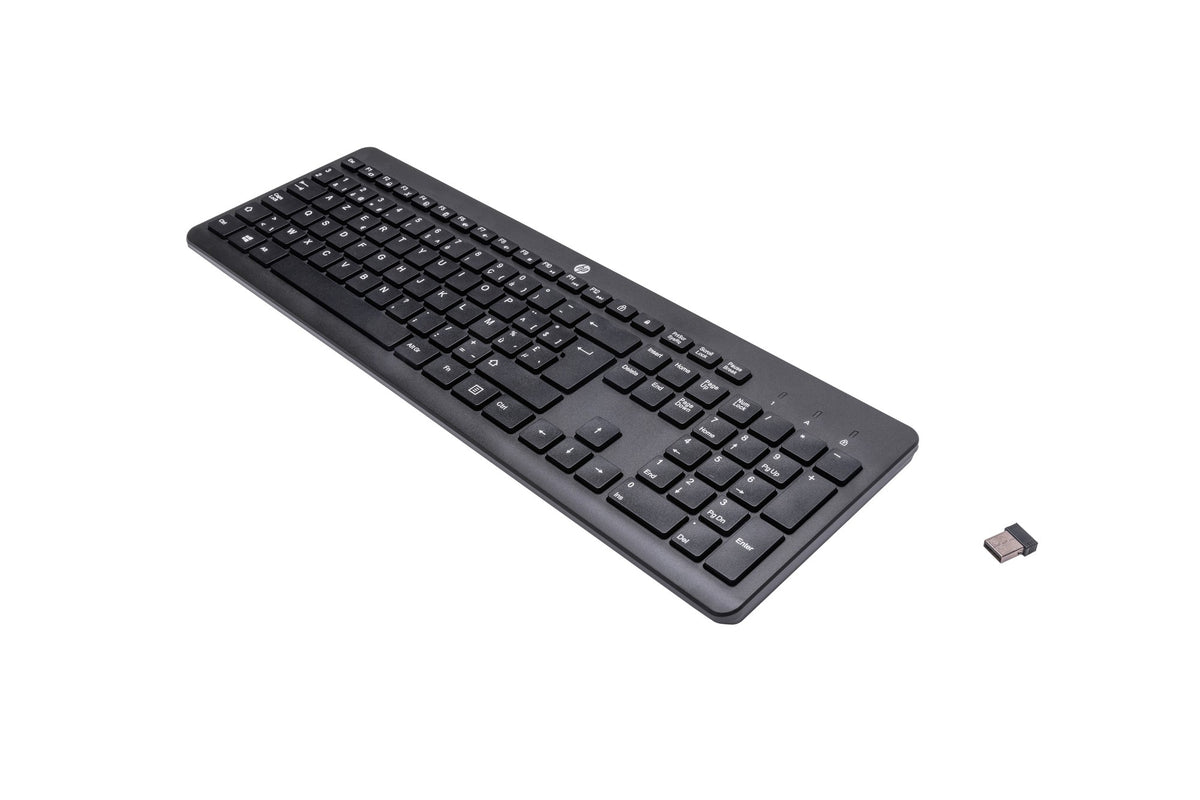 HP 230 Wireless keyboard Universal RF Wireless AZERTY Belgian Black
