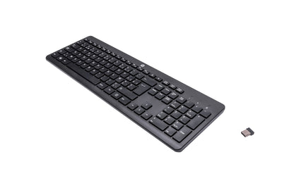 HP 230 Wireless keyboard Universal RF Wireless AZERTY Belgian Black