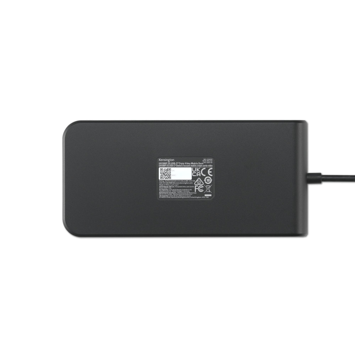 Kensington UH1500P EQ USB-C 5Gbps Triple Video Driverless Mobile Dock
