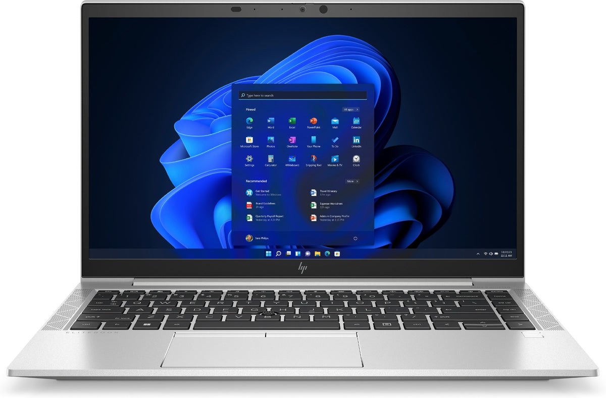 HP EliteBook 845 G8 AMD Ryzen™ 5 5600U Laptop 35.6 cm (14") Full HD 8 GB DDR4-SDRAM 256 GB SSD Wi-Fi 5 (802.11ac) Windows 10 Pro Silver