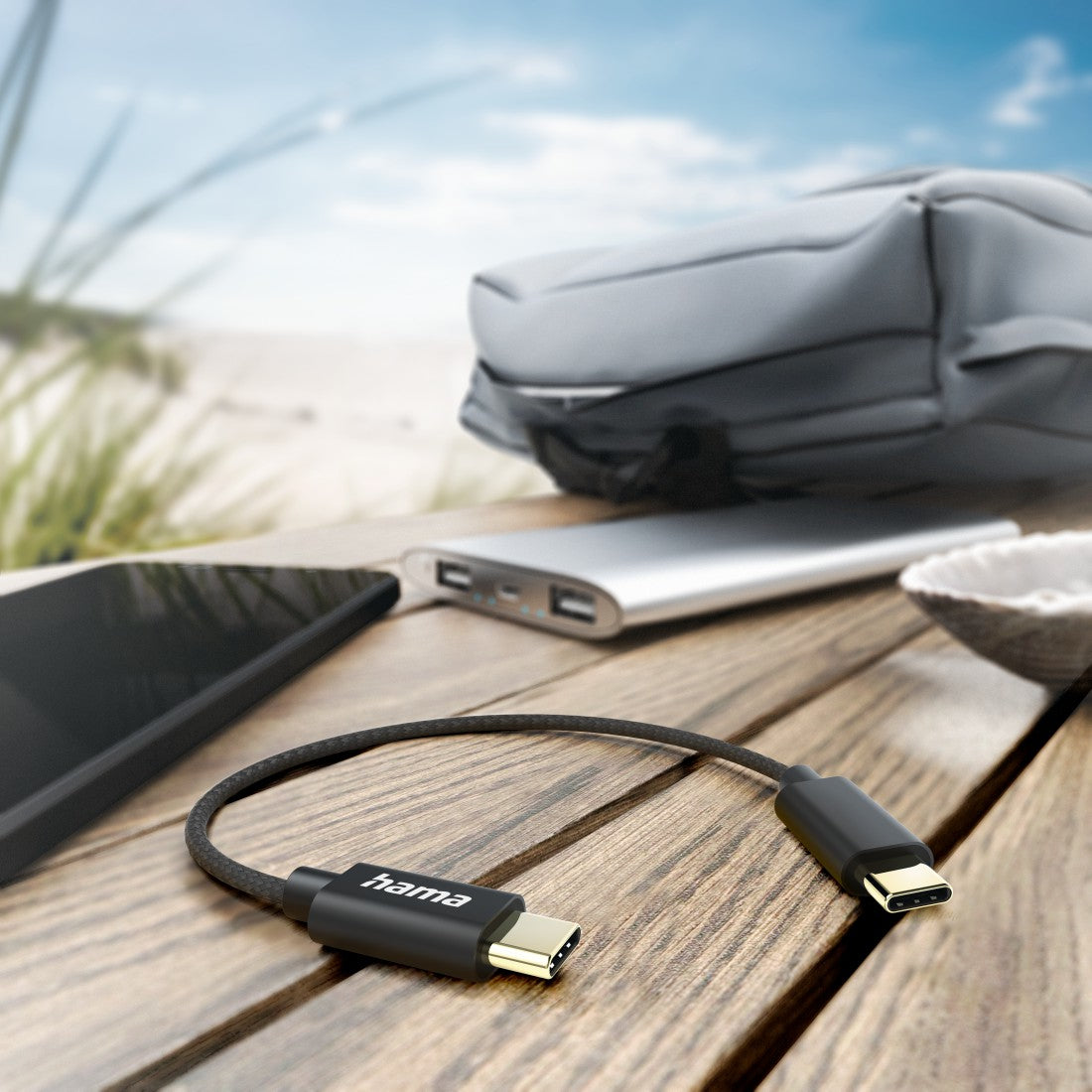 Hama 00201604 USB cable USB 2.0 0.2 m USB C 0.48 Gbit/s Black
