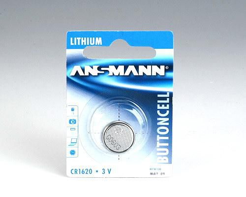 ANSMANN Lithium CR 1620, 3 V Battery Lithium CR 1620, 3 V Battery, Single-use battery, Lithium-Ion (Li-Ion), 3 V, 1 pc(s), CR 1620