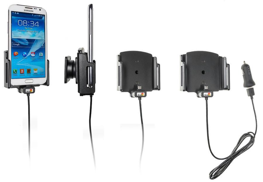 Brodit Active holder with cig-plug Adjustable holder with Micro-USB connector. Fits for devices with and wi ProClip 521629, Mobile