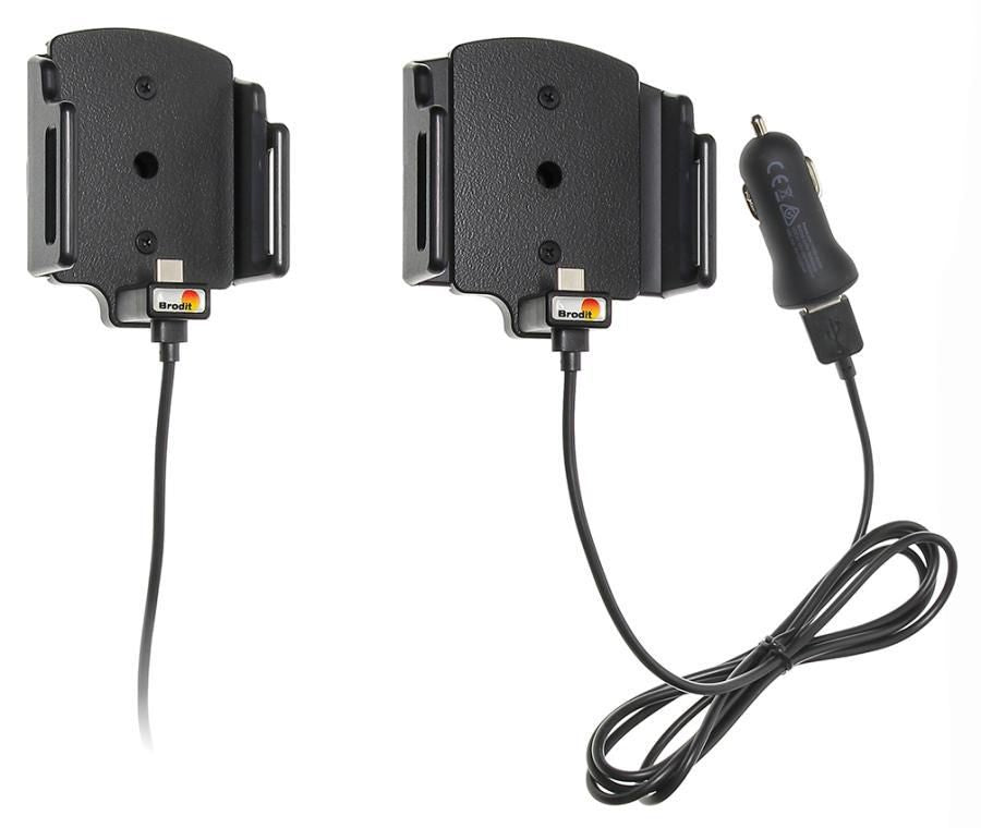 Brodit Active holder with cig-plug 521840, Mobile phone/Smartphone, Active holder, Car, Black