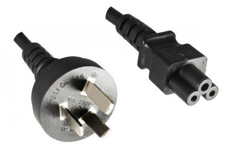 Mercodan Chinese power cord 1.8m, black, A+C Mickey Mouse, IEC 53RVV 3x0,75mm², 10A-250V, C5, CCC Approval, China Power Cord