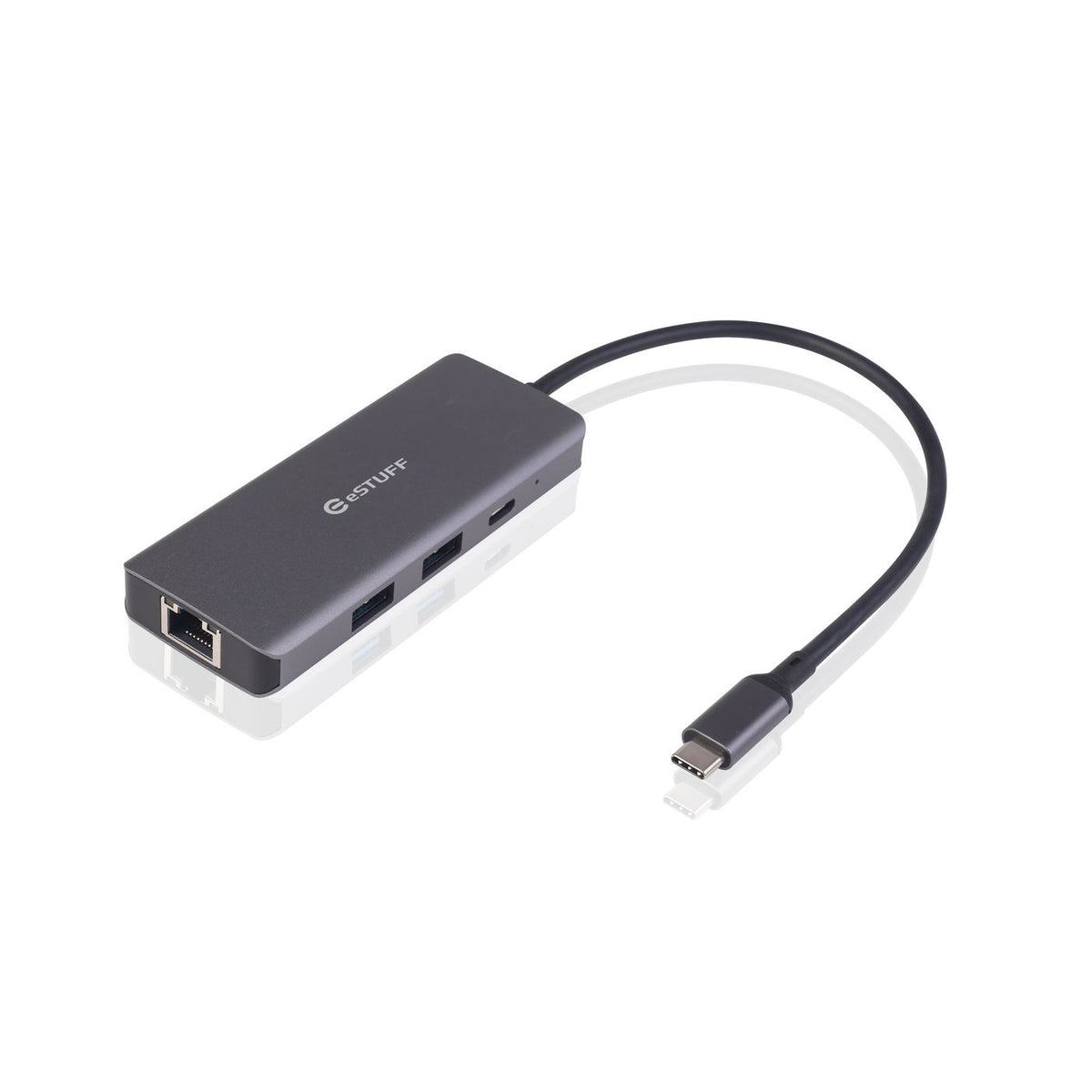 eSTUFF ES623013 laptop dock/port replicator Grey