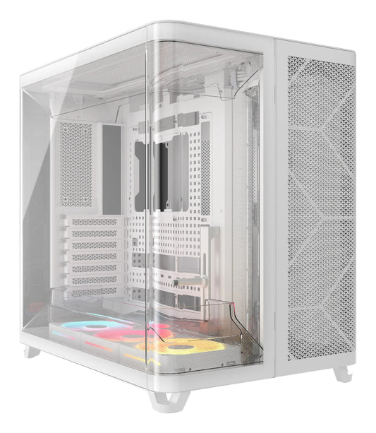 Corsair AIR 5400 LX-R RGB iCUE LINK Midi Tower White