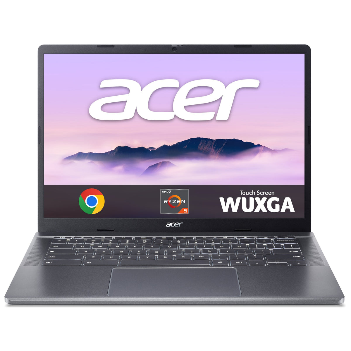 Acer Chromebook Plus 514 (CBE574-1T) - AMD Ryzen 5, 8GB RAM, 256GB SSD, 14" WUXGA touchscreen, Chrome OS