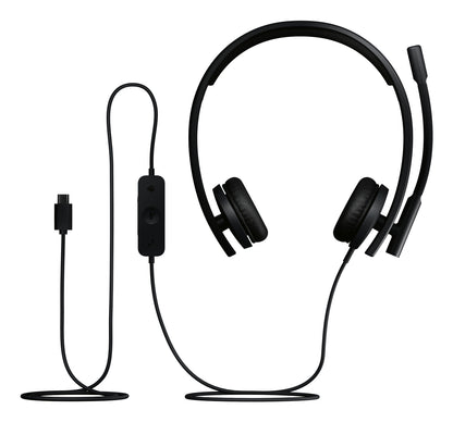 Logitech H570E Headset Wired Head-band Office/Call center USB Type-C Black