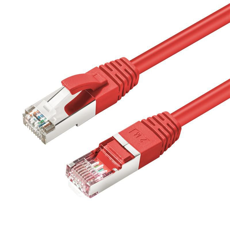 Microconnect MC-SFTP6A0025R networking cable Red 0.25 m Cat6a S/FTP (S-STP) Round