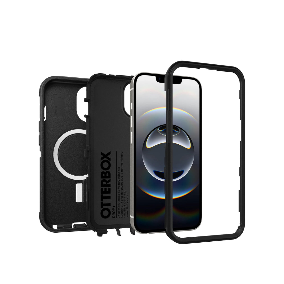 OtterBox Defender Series for MagSafe for Apple iPhone 17e/16e/15/14/13, black - ProPack