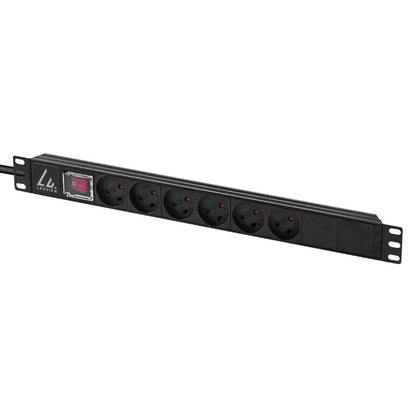 Lanview LVR-3MDK-SW-DK6 power distribution unit (PDU) 6 AC outlet(s) 1U Black