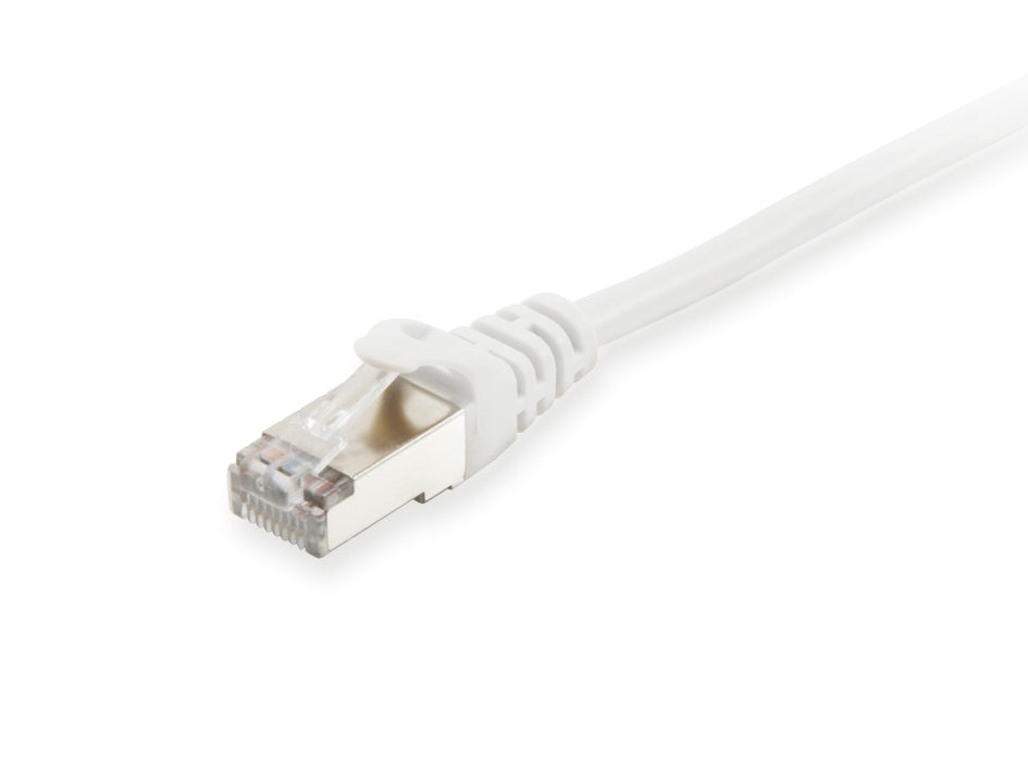 Equip Cat.6A S/FTP Patch Cable, White, 0.15m