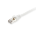Equip Cat.6A S/FTP Patch Cable, White, 0.15m