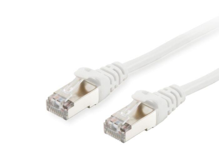 Equip Cat.6A S/FTP Patch Cable, White, 0.15m