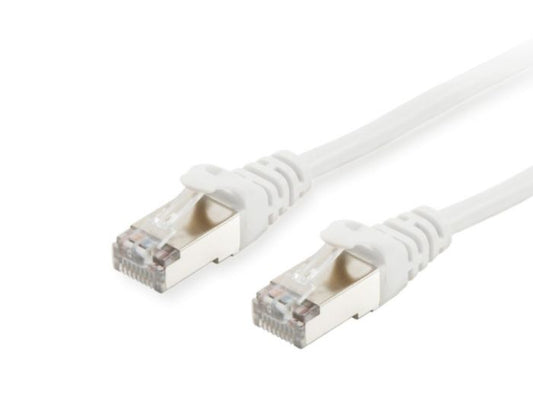 Equip Cat.6A S/FTP Patch Cable, White, 0.15m