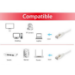 Equip Cat.6A S/FTP Patch Cable, White, 0.15m