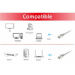 Equip Cat.6A S/FTP Patch Cable, Grey, 25m