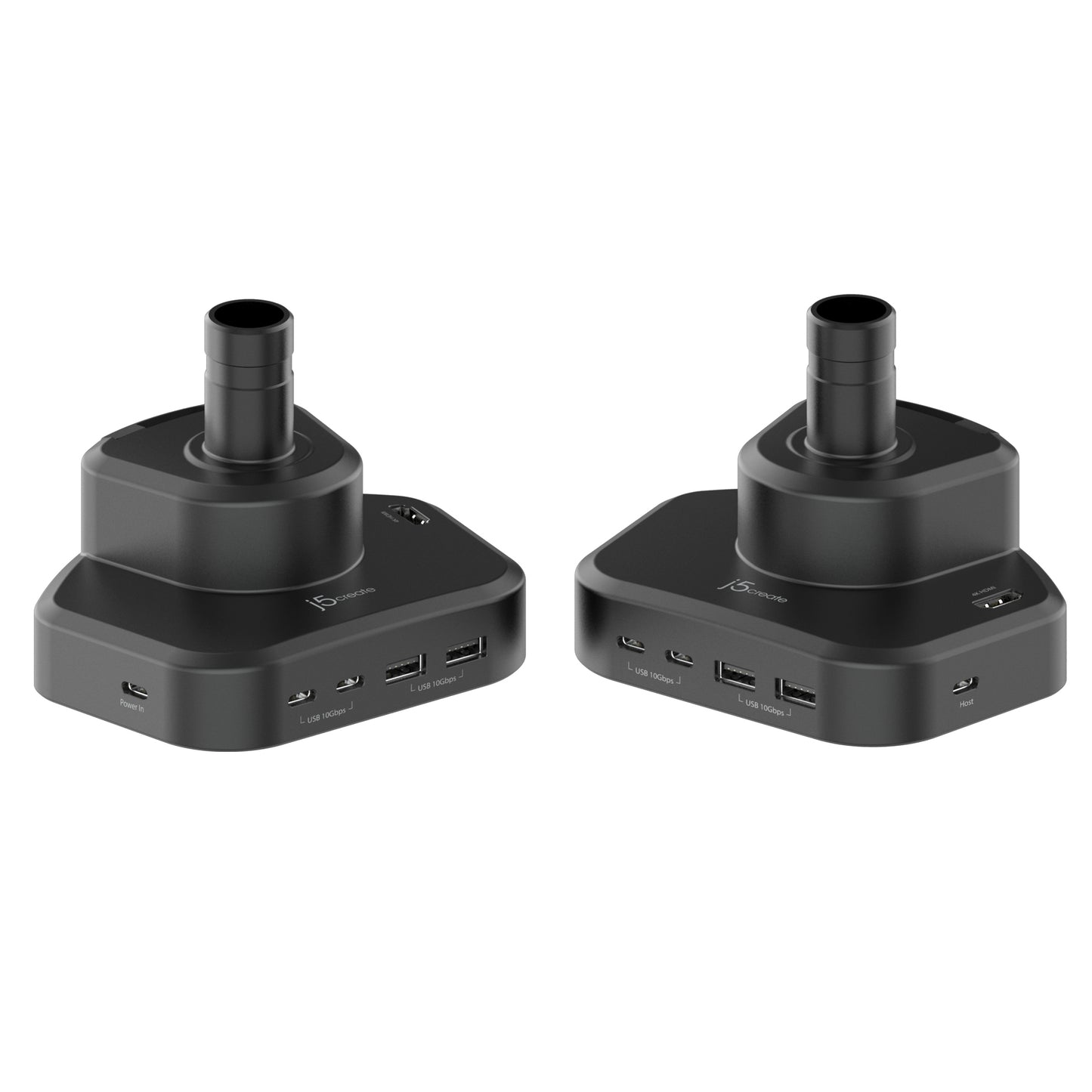 j5create JTSA301 Ergonomic Monitor Mount with Dock, Black