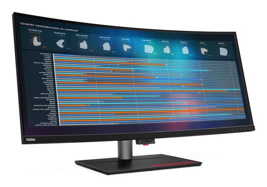 Lenovo P40W-20 39.7IN 5KX2K5120 X 2160 ThinkVision P40w-20, 100.8 cm (39.7"), 5120 x 2160 pixels, 5K Ultra HD, LED, 6 ms, Black