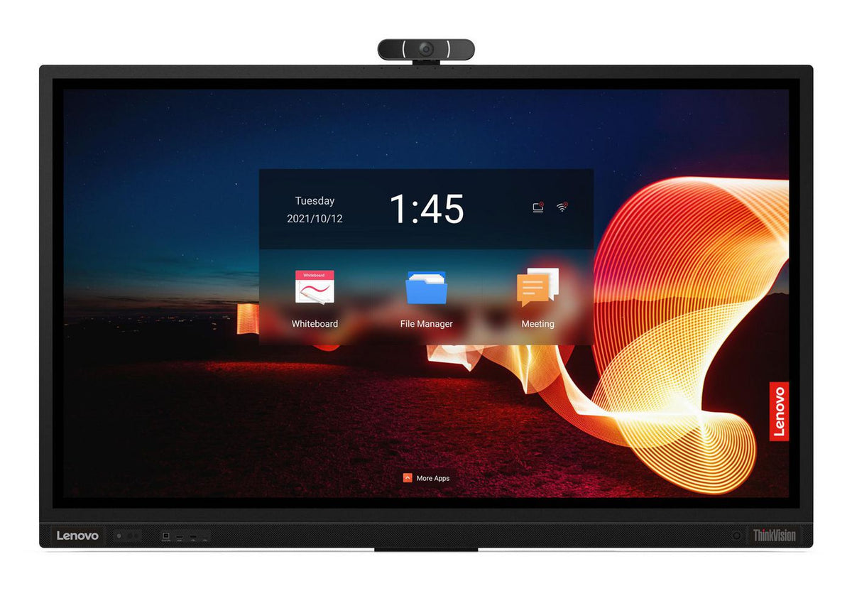 Lenovo Thinkvision T65 Computer Monitor 165.1 Cm (65") 3840 X 2160 Pixels 4K Ultra Hd Led Touchscreen Black