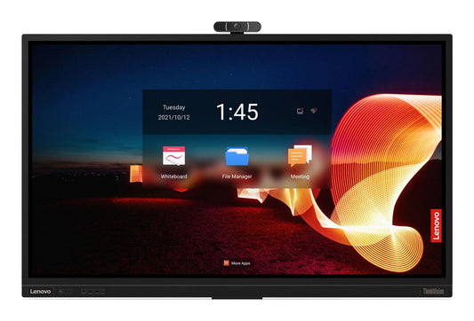 Lenovo Thinkvision T75 Led Display 190.5 Cm (75") 3840 X 2160 Pixels 4K Ultra Hd Touchscreen Black
