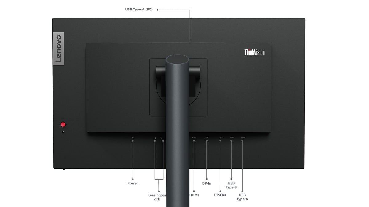 Lenovo ThinkVision P24q-30 computer monitor 60.5 cm (23.8") 2560 x 1440 pixels Quad HD LED Black