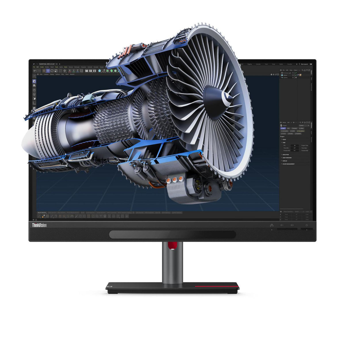 Lenovo Thinkvision 27 3D Led Display 68.6 Cm (27") 3840 X 2160 Pixels 4K Ultra Hd Black