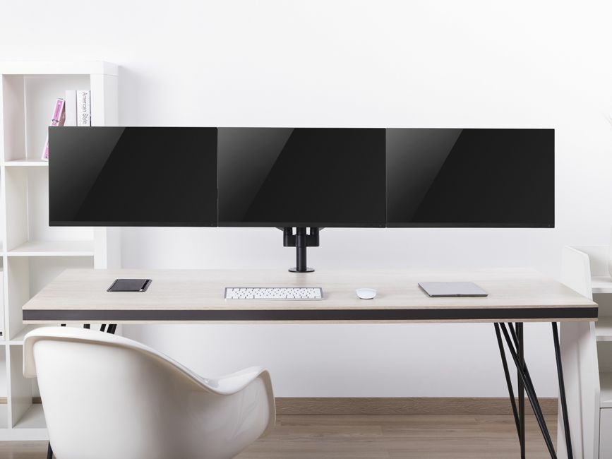 Equip 17"-27" Triple Monitor Desk Mount Bracket