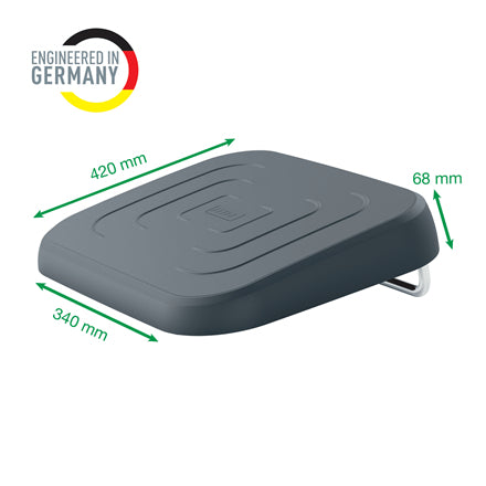 Leitz Ergo Adjustable Desk Foot Rest, 80% recycled plastic